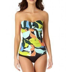 Anne Cole $68 Twist Front Tankini Swim Top Size XS
